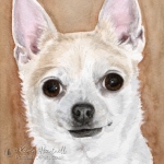 Dog painting. Gizmo, Chihuahua