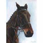 Horse painting. Tottie, acrylics