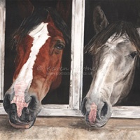 Horse portraits, horse painting